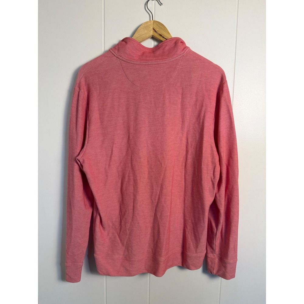 Vineyard Vines 1/4 Zip Pullover Small Pink Pima Cotton Long Sleeve Preppy - Picture 7 of 9